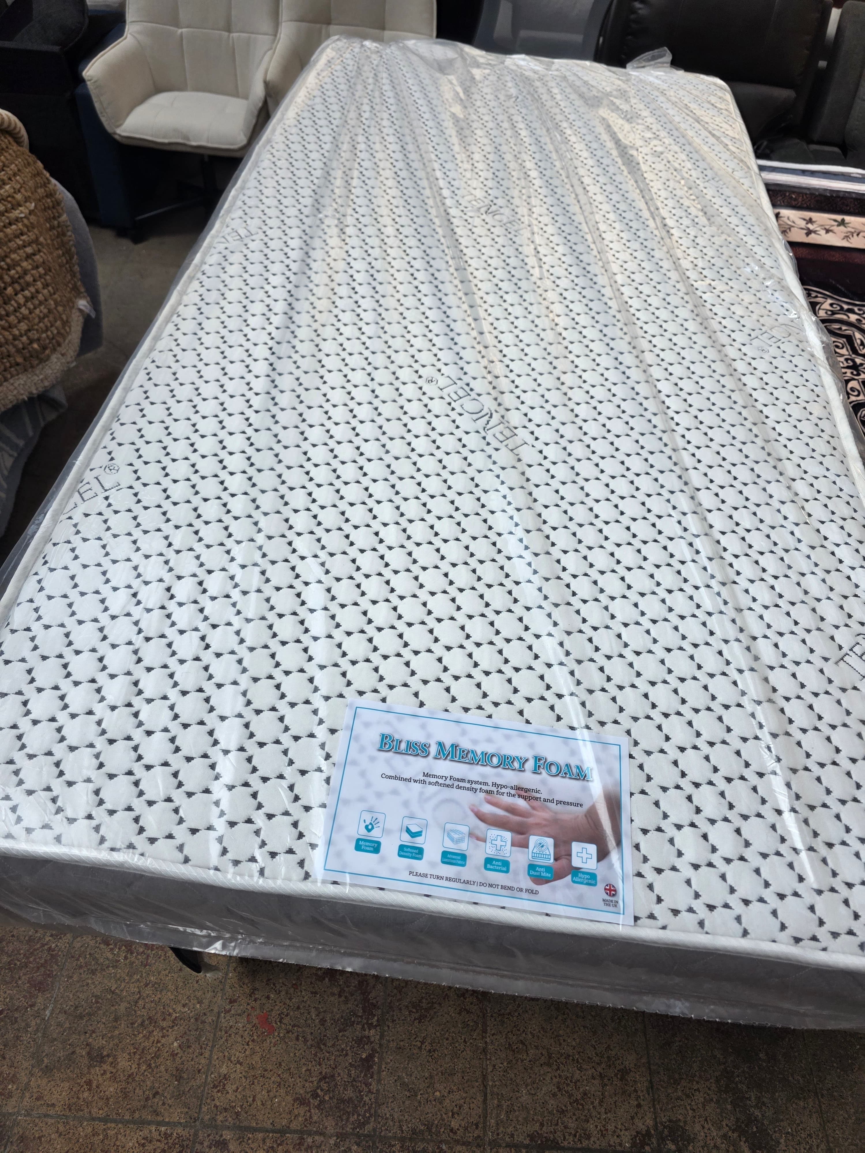 MATRESS "SINGLE" Bliss Memory Foam TENCEL