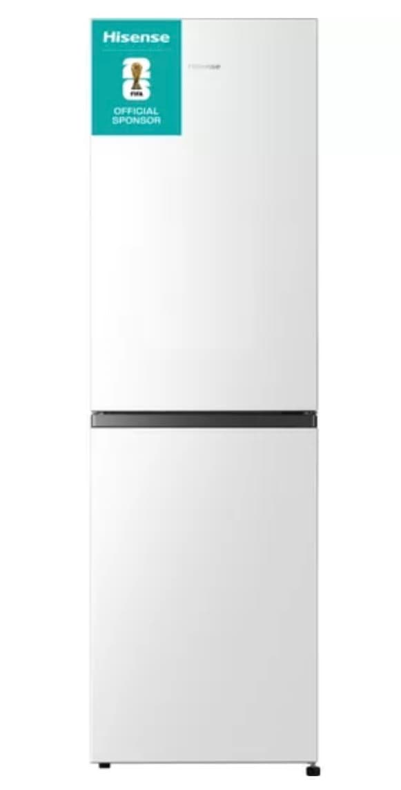 HISENSE RB327N4BWE 50/50 Fridge Freezer - White & Steel